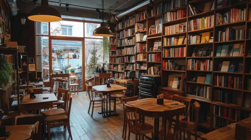 Bookstore Cafe Книжный магазин кафе