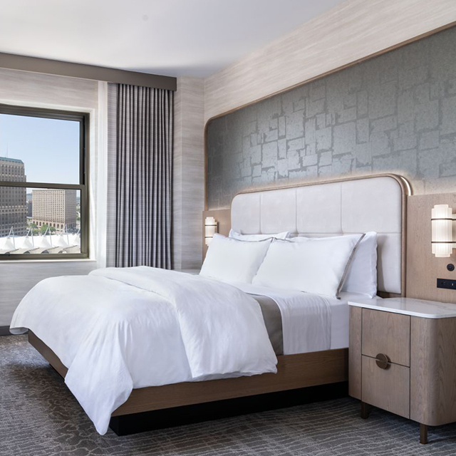 Плавающая прикроватная тумбочка в стиле Westin с USB-портами