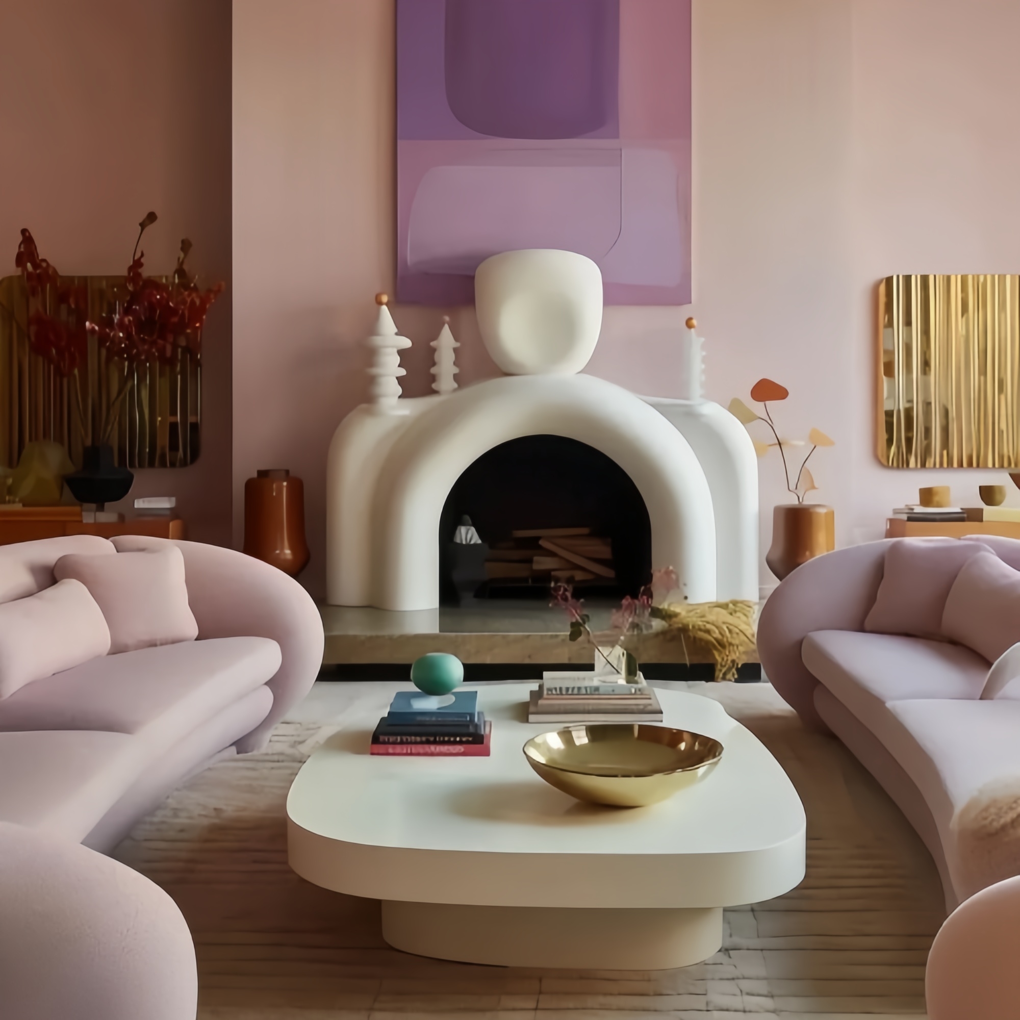 Фиолетовый и белый