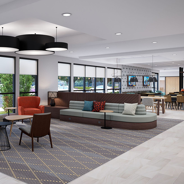 Элегантный современный диван для отдыха Hilton Lobby