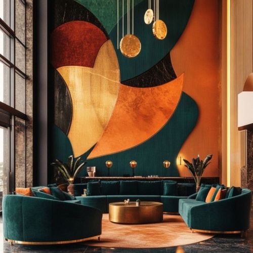 Искусство в холле отеля