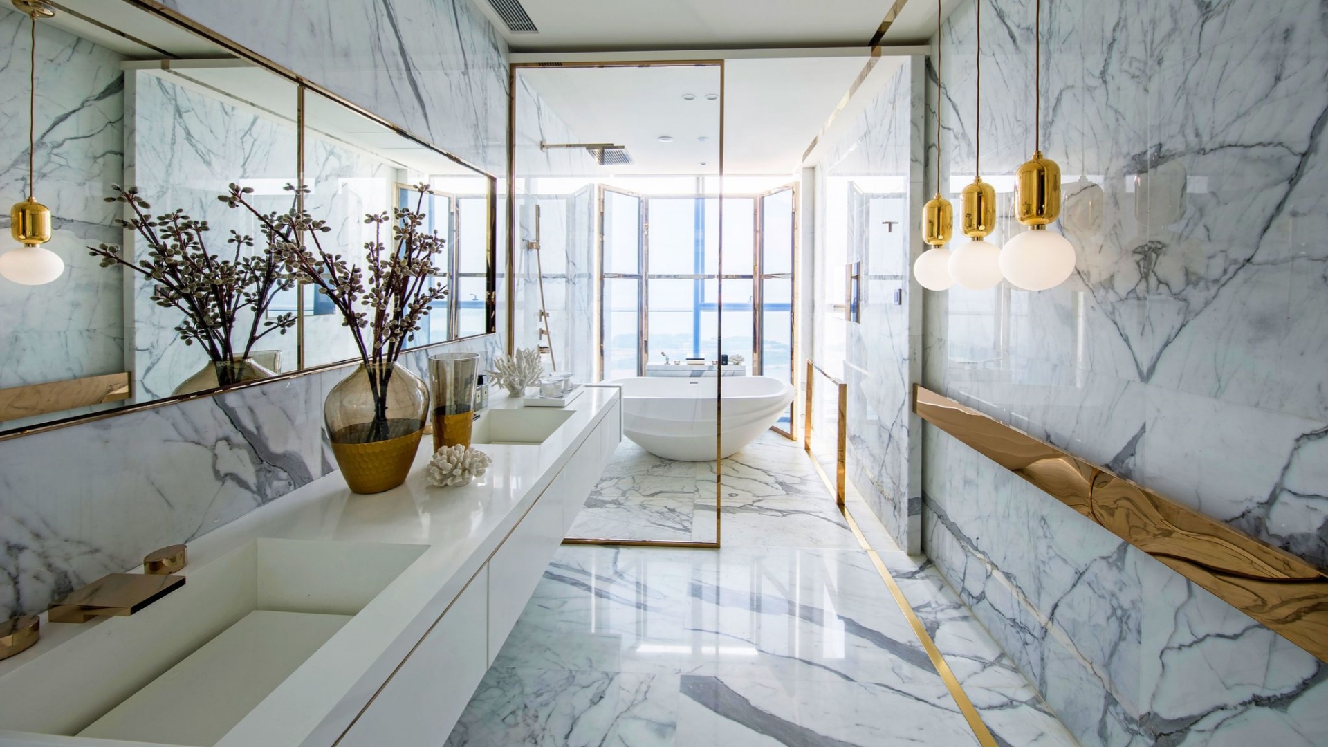 Отель в ванной комнате роскошь