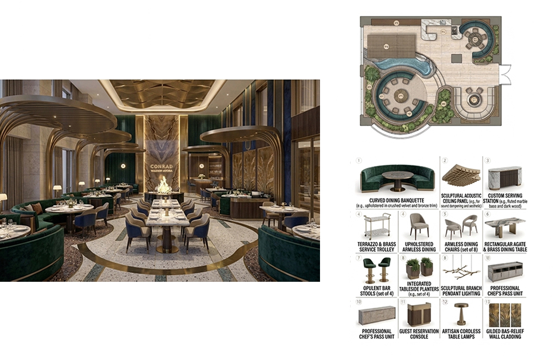 Conrad & Waldorf Astoria(Restaurant) Конрад и Уолдорф Астория (ресторан)