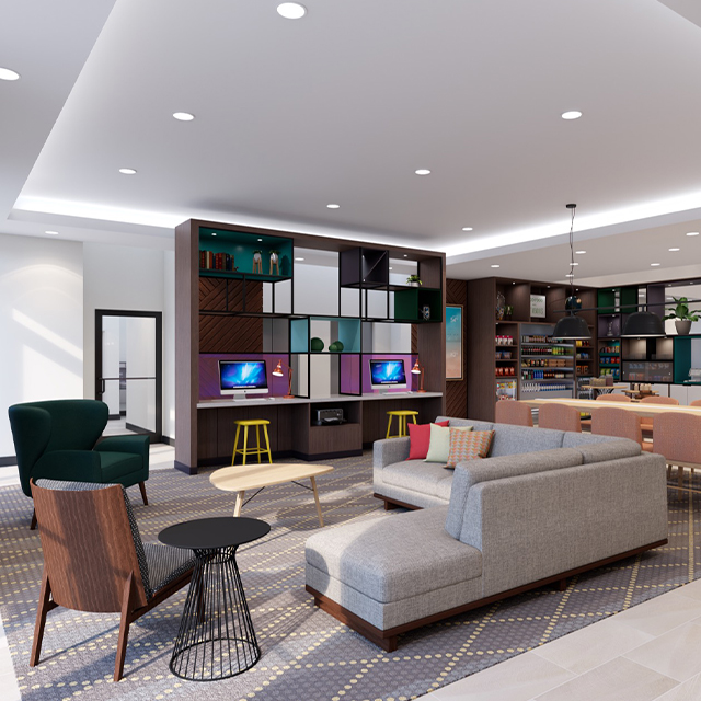 Элегантный современный диван для отдыха Hilton Lobby