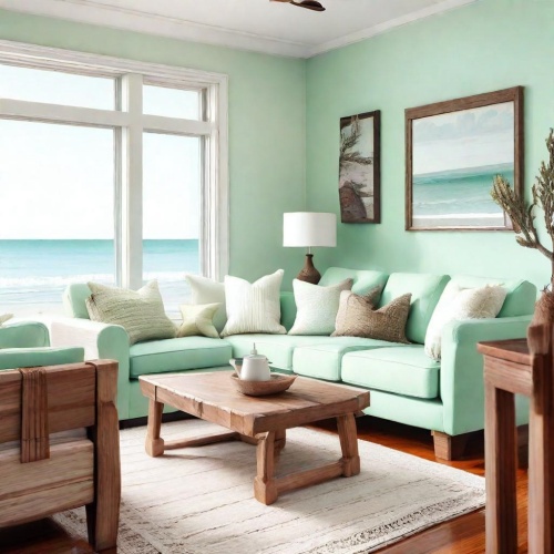 Мятный зеленый и коричневый коричневый цвет