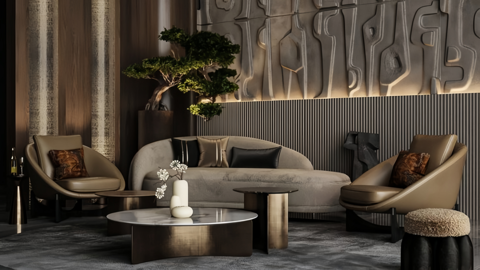 Роскошный лобби дизайн