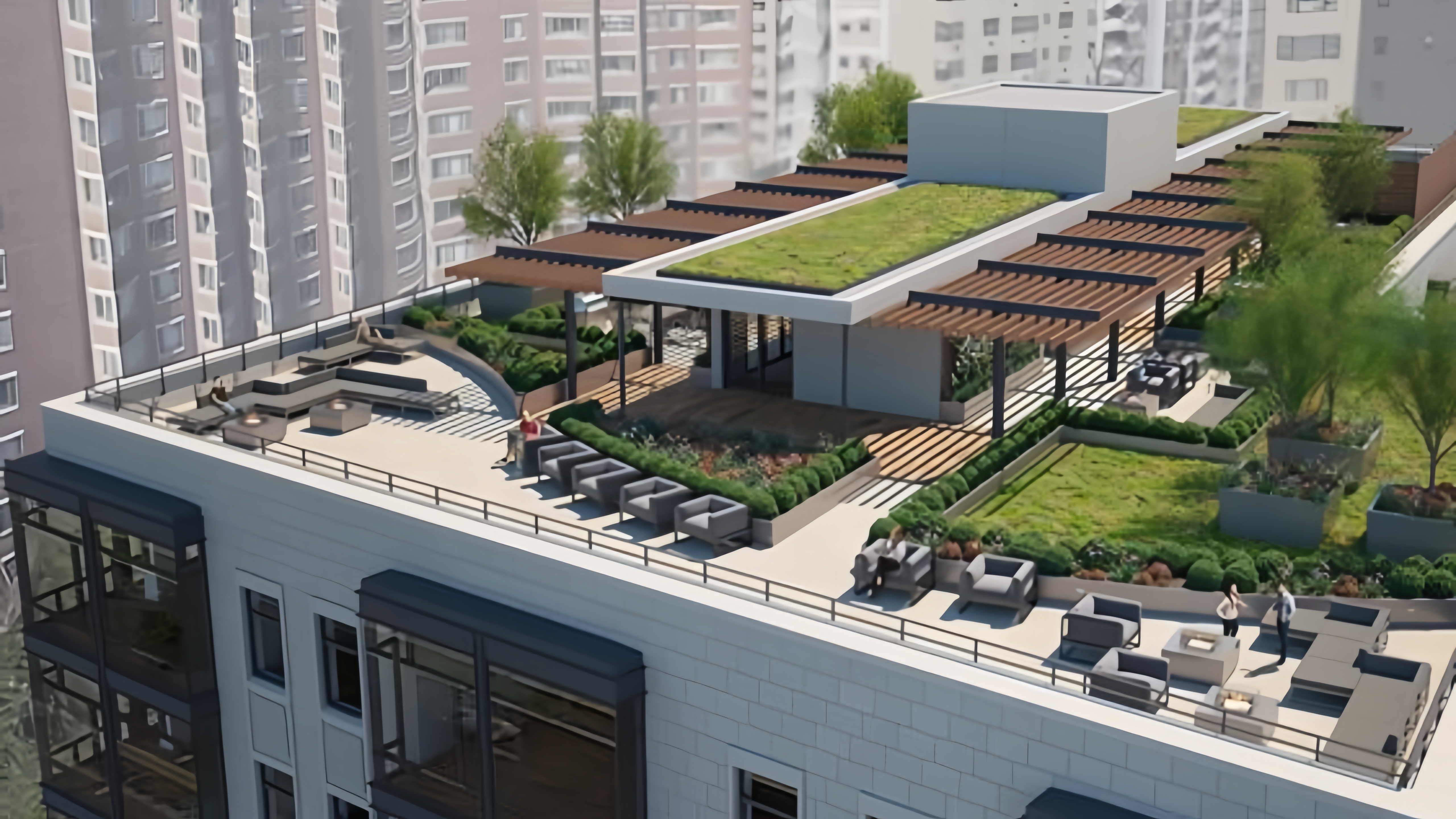 Зеленая крыша устойчивая проектирование гостеприимства