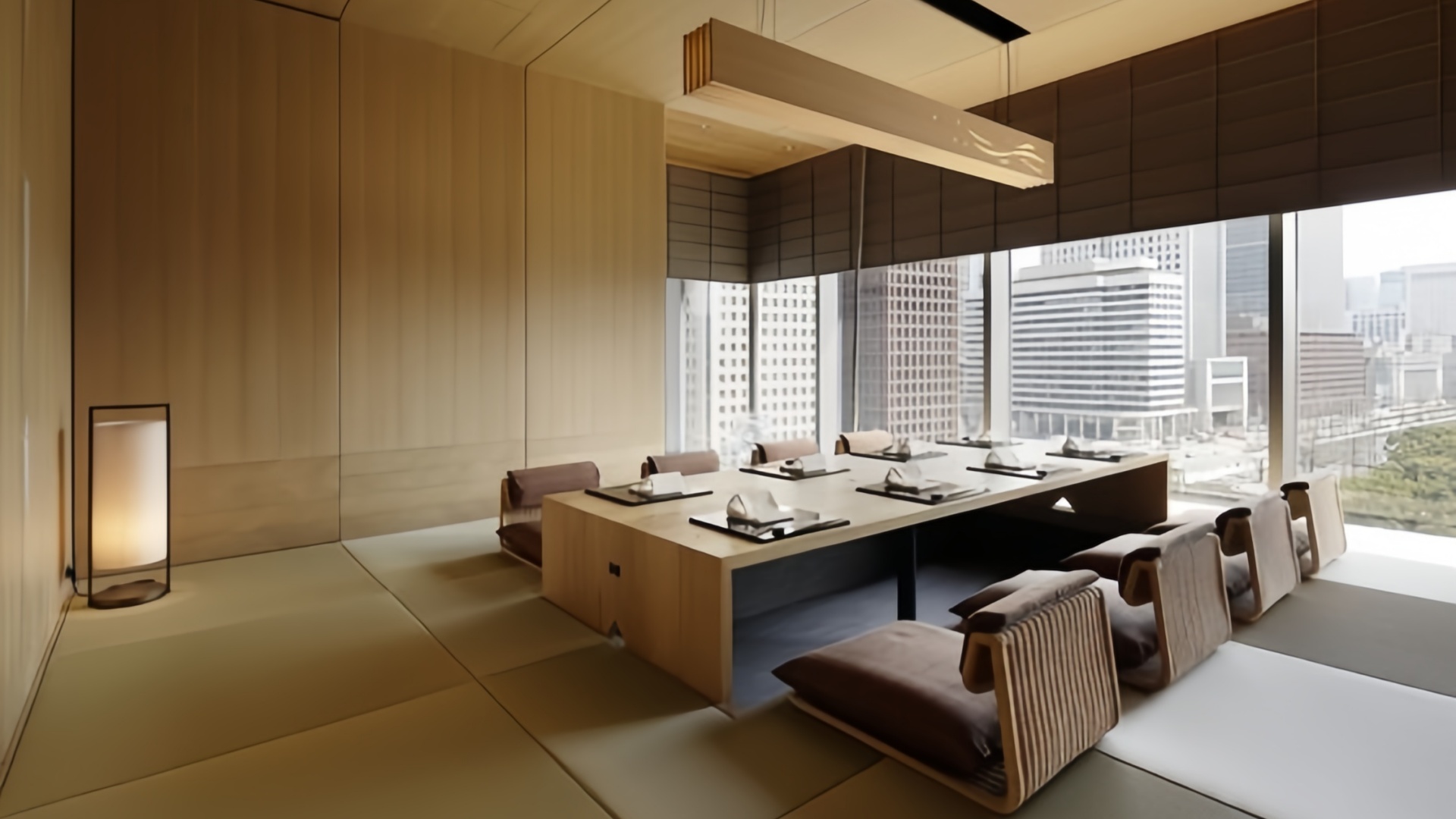 Японская татами - ресторанная столовая в стиле